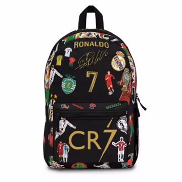 Custom Ronaldo Soccer Backpack: Personalized Sports Fan School Bag
