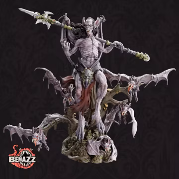 Vampire Lord | DnD Undead Ghould Humanoid Monster Collectible Miniature | 75mm | by Bemazz Miniatures
