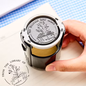 Personalized Book Stamp/Custom Book Embosser/From The Library Of Book Embosser/Library Embosser/Ex libris Embosser Stamp/Book Lover Gifts