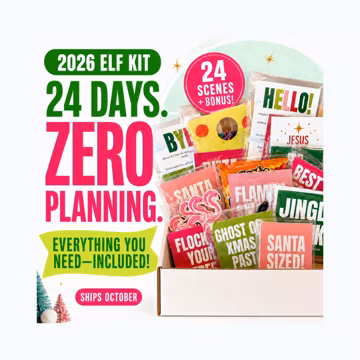 Presale 24 Day Elf Kit 2026, Christmas Elf Activities Kit, Elf Props, Pre-planned Elf Ideas, Elf Scenes, Christmas Elves, Elf Arrival Letter