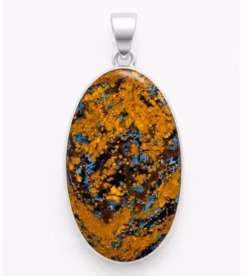 925 Sterling Silver Pietersite Pendant, Natural Gemstone Jewelry, Handmade Crystal Pendant, Gift for Women