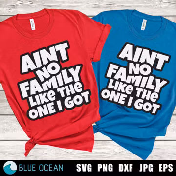 Aint No Family Like The One I Got (svg, png, dxf, jpg, eps)