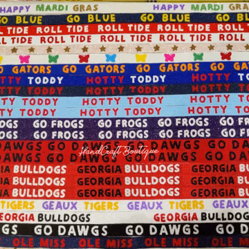Game Day Purse strap, Customized beaded strap, College Custom bag strap, Personalized bag strap, Beaded game day strap, Stadium Beaded strap