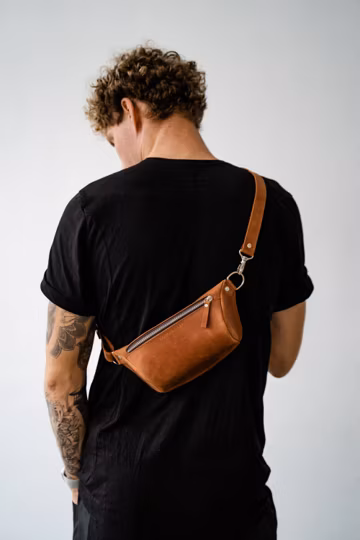 Hip bag, leather belt bag, leather hip bag, belt bag waist bag bum bag fanny bag leather Crossbody pouch