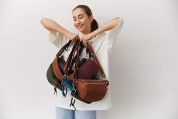 Full grain leather belly bag, Bum bag, Waist bag, Leather belt bag, Leather fanny pack, Waist pack, Leather hip bag, Sling bag