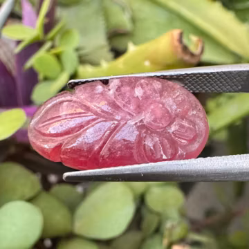 Natural Ruby Cabochon Carving, Fancy Ruby Carved Cab, Loose Gemstone For Custom Jewelry, High Ruby Cabochon, Carving 21X12X4 MM, 11.45 Ct