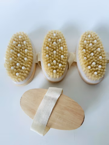 Dry Body Brush for Exfoliation and Glow|Wooden Body Brush|Spa Gift|Detox Body Brush|Dry Body Brush,Self Care Gift,Skin Care Tool,Spa Gift