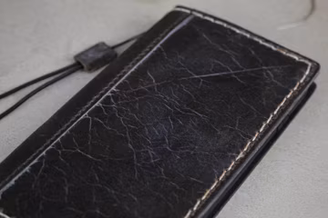 Handmade Vintage Leather iPhone Wallet Case: Hand-Stitched Card SlotsChristmas gift