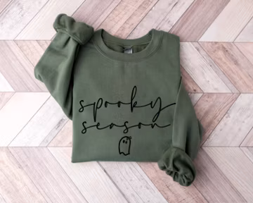 Spooky Season Ghost Sweatshirt, Ghost Sweatshirt, Halloween Favorite, Cute Ghost Sweatshirt, Halloween Gift, Spooky Season Shirt