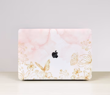 Butterfly Line Flower New Pro Mac Hard Protective Case Personalized Name For Macbook Air 11/13 Pro13/15/16 2008-2020 12 Inch