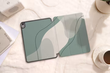 Green Geometric iPad Case: Personalized iPad Air/Pro/Mini Cover