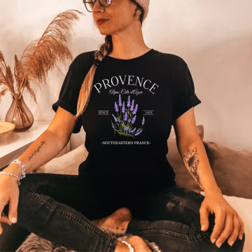 Provence France Shirt, Cote d'azur Gifts, Cottagecore French Lavender Clothes,Provence Soft and Comfortable T-shirt, provence gift