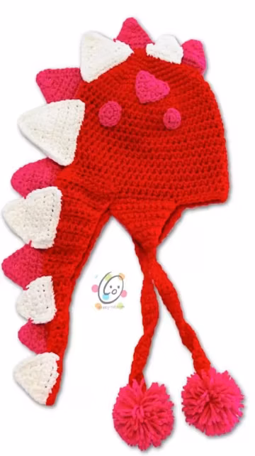 Spike the Dino Hat Crochet Pattern