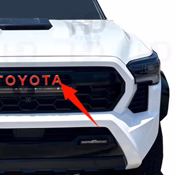 HDUSA For Tacoma TRD PRO 2024 2025 2026 Front Grill Decals Flat Vinyl Overlay Decals Indentations Flat Decals Inlay For Toyota Tacoma 4th
