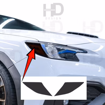 HDUSA For 2022-2026 WRX Headlight Front Amber Dark Vinyl Tint Accessories or Black Overlay Side Marker Fits Subaru 2022 2023 2024 2025