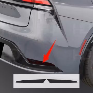 HDUSA For 2023-2026 Toyota Prius Rear Bumper Reflector Area Precut Dark Vinyl Tint Overlay Dark Out 2023 2024 2025