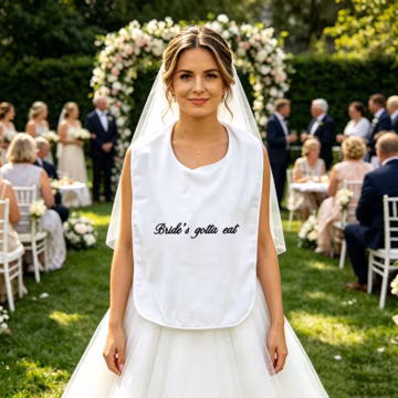 Personalized Bride and Groom Bibs,Wedding Accessory,Cake Cutting Moment Bib,Wedding Couples Clothing Protectors,Bridal Shower Gift For Her