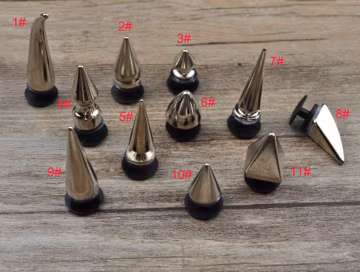 Silver Shoe charm,Brass Spikes Shoe charms,Silver Alloy Stud charm Spikes Shoe Charm,Shoe Decoration,Shoe Accessories,DIY