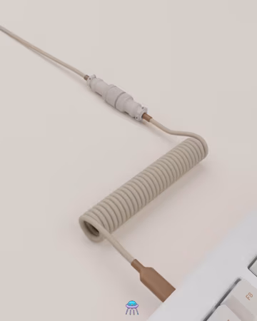 Mocha Delight Custom Coiled Cable for Mechanical Keyboards – Made to Order