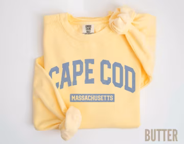 Comfort Colors Cape Cod Sweatshirt Minimalist Sweater Massachusetts Shirt Cape Cod Crewneck Sweater Massachusetts Gifts