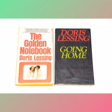 The Golden Notebook - Going Home - Doris Lessing - Vintage Paperback Lot of 2 - Classic Literature - PreOwned - Good