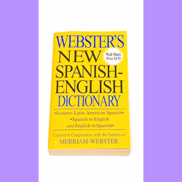 Webster's New Spanish English Dictionary - Merriam Webster Dictionary - Paperback Book - Pre-Owned Used - Very Good Condition