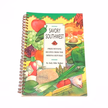 Used Cookbook - Vintage - Savory Southwest - Arizona Republic Spiral Bound Recipe Book - PreOwned Good Condition Cook Book