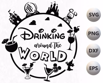 Drinking Around the World svg, Epcot beer Housewife svg, Drinking SVG cut files, SVG files for Cricut, Files for Silhouette Cameo, vector