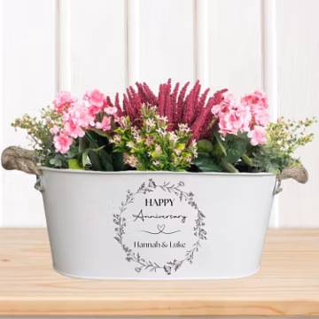 Personalised Anniversary Planter Pot