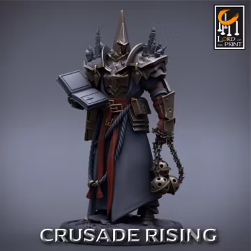 Cleric Holy Order Knight Templar Unpainted Miniature | 5 Sizes /Scales |Dungeons and Dragons Pathfinder