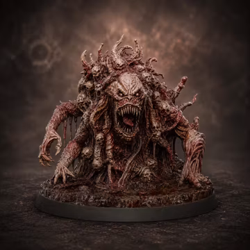 Flesh Abomination Unpainted Miniature, Vorrask Horror Boss, PaintedOrNot Original Resin Monster for DnD 5E