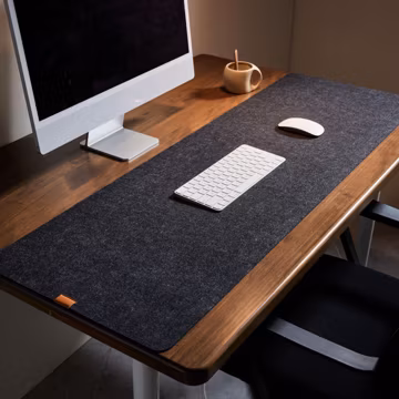 Custom Felt Desk Mat: Large Mouse Pad with Wrist Rest,Large Mouse Pad, Personalized Gift, Boy's Gift, Christmas Gift, Boyfriend Gift