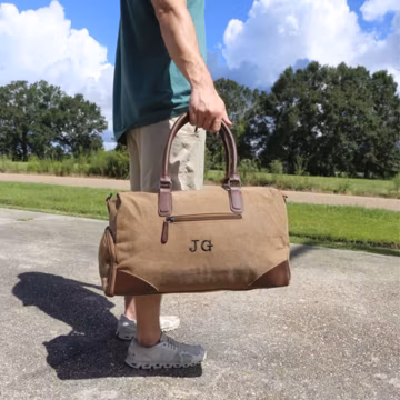 Men's Travel Bag, Men's Leather Weekend Bag, Weekender Bag for Men Leather, Groomsmen Gift Bag, Weekend Travel Bag, Groomsmen Leather Bag