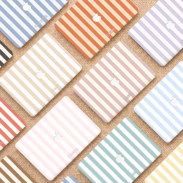 Personalized Striped Name MacBook Hard Case for Air 13/15 2025, MacBook Pro 16 14 15 13, Air13 A3449 Air15 A3448, 2026 Neo 13,M1 M2 M3 M4 M5
