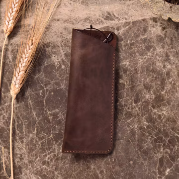 Handmade Leather Glasses Case / Handmade Leather Sunglasses Case / Eyeglass Case / Grandparent Gift / Eyeglasses Case