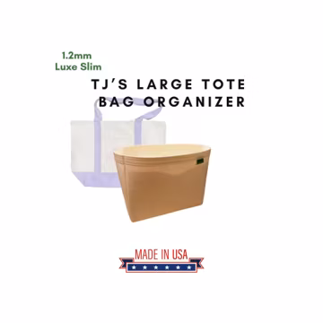 1.2mm Luxe Slim Felt Insert Organizer for T.Joe's Large Tote Bag / Handmade
