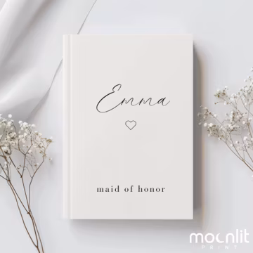 Custom Matron of Honor Journal, Personalized Name Notebook, Matron of Honor Gift, Wedding Party Journal, Bridal Shower Gift, Wedding Gift
