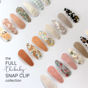 Fabric Snap Clips: Toddler & Baby Girl Hair Barrettes