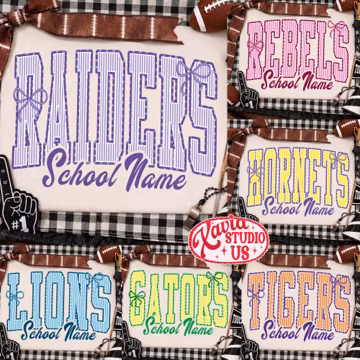 Custom Team Mascot Bow Png, Personalized School Spirit Png, Coquette Game Day Png, Trendy Mascot Apparel, Football Cheer Fan Gift, Cheer png