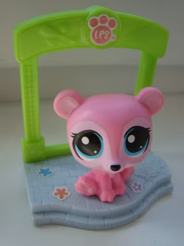 LPS, made for McDonalds 2015, Littiest Pet Shop, used, bobble head toy, pre-owned toy