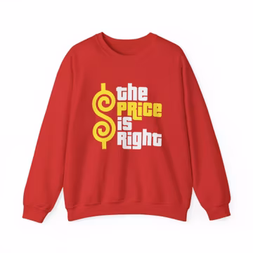 The Price is Right Sweatshirt: 80s 90s TV Game Show Logo