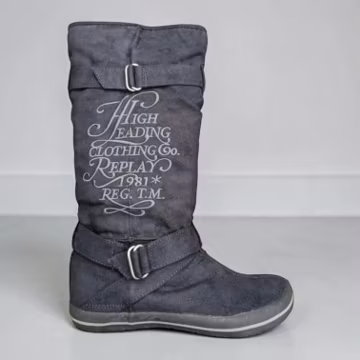 The Replay High Knee Inner Fur Flat Boots