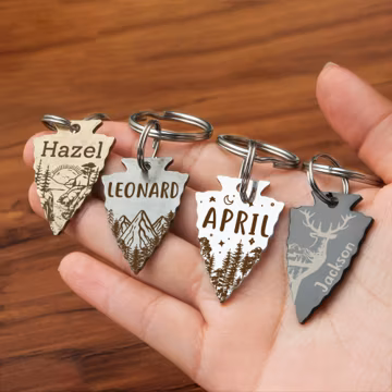 Dog Tag - Dog Name Tag - Arrowhead Dog ID Tag - Dog Tag Personalized - Pet ID Tag - Unique Dog Tag for Dogs - Engraved Dog Tag - Dog Gifts