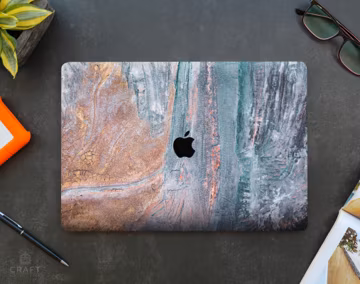 Stone Texture MacBook Case, Abstract Marble Print, Hard Plastic Cover