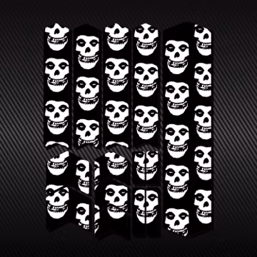 Bicycle Frame Fork Protector Decals Set 14 Pcs / Ebike Bmx Mtb Protection Guard Scratch Proof Stickers Kit / Printed Vinyl Decal / Skulls