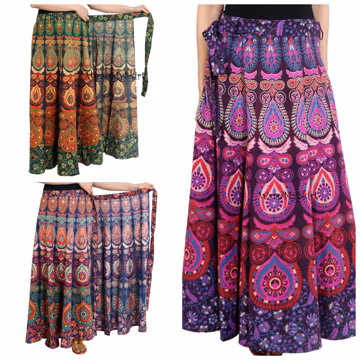 Cotton Maxi Skirt, Boho Skirt, Cotton Wrap Skirts for women, Wrap Skirt, Indian Bohemian Handmade skirt, Summer Printed floral Beach Skirt,