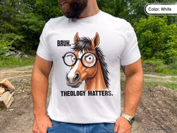 Theology Matters Shirt with Subtle Humor, Christian Doctrine Tee, Funny Theology Shirt, Seminary Life Apparel, Faith Statement Tee