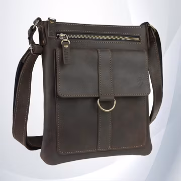 Small Leather Men Shoulder Bag Brown,male shoulder bag, shoulder bag men, shoulder strap bag, leather crossbody,leather satchel,gift for him
