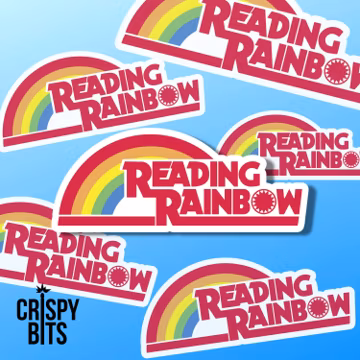 Reading Rainbow Sticker | TV Show Sticker | PBS | Fun Sticker | Nostalgia Sticker | Levar Burton | Take A Look | Book | Kindle Sticker