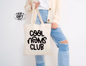 Moms Club Tote Bag, Mothers Day Gift